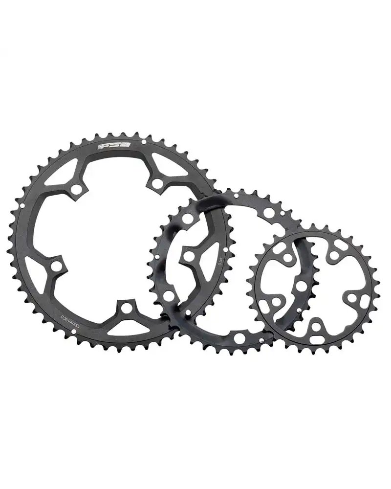 FSA Corona Road Pro 130X50T Triple Shim/Sram 10/11 Black Wa461