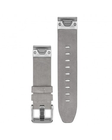 Garmin QuickFit 20 Cinturino in Pelle Scamosciata per Fenix 5S, Gray