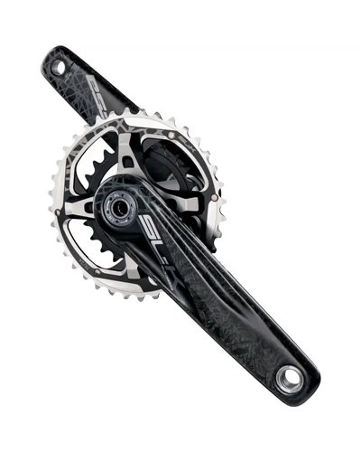 FSA Guarnitura Sl-K Abs Bb392 Evo 36X24 175mm Shim 10-11/Sram 10V Carbon Grigio