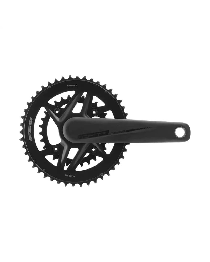 FSA Crankset Omega Modular MegaEXO19 B3 - 46X30T, 172.5mm, Black