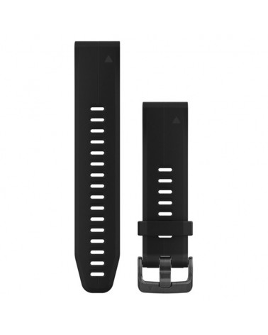 Garmin QuickFit 20 Cinturino in Silicone S/M per Fenix 5S/Fenix 5S Plus/D2 Delta S, Nero
