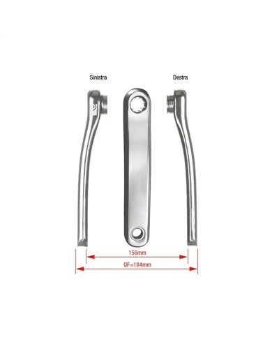 FSA Pedivelle Metropolis Bosch Ck-632/Is Isis Drive 172, 5mm 2G Silver Alloy
