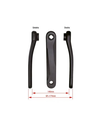 FSA Ck Ck-745/Jis Alloy Black 175 W/O Bolt For Yamaha System