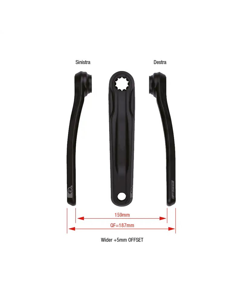 FSA Ck - 761/Is Isis Alloy Black 175mm Bosch Gen2T