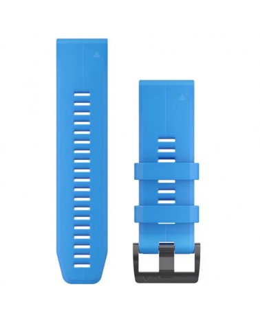 Garmin Quickfit 26 Silicone Strap for Fenix 5X Plus/Foretrex 601/701, Cyan Blue