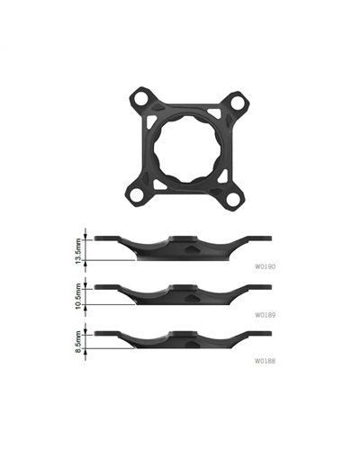 FSA Spider TQ 1X BCD 104mm - Nero, Linea Catena 55mm, W0188