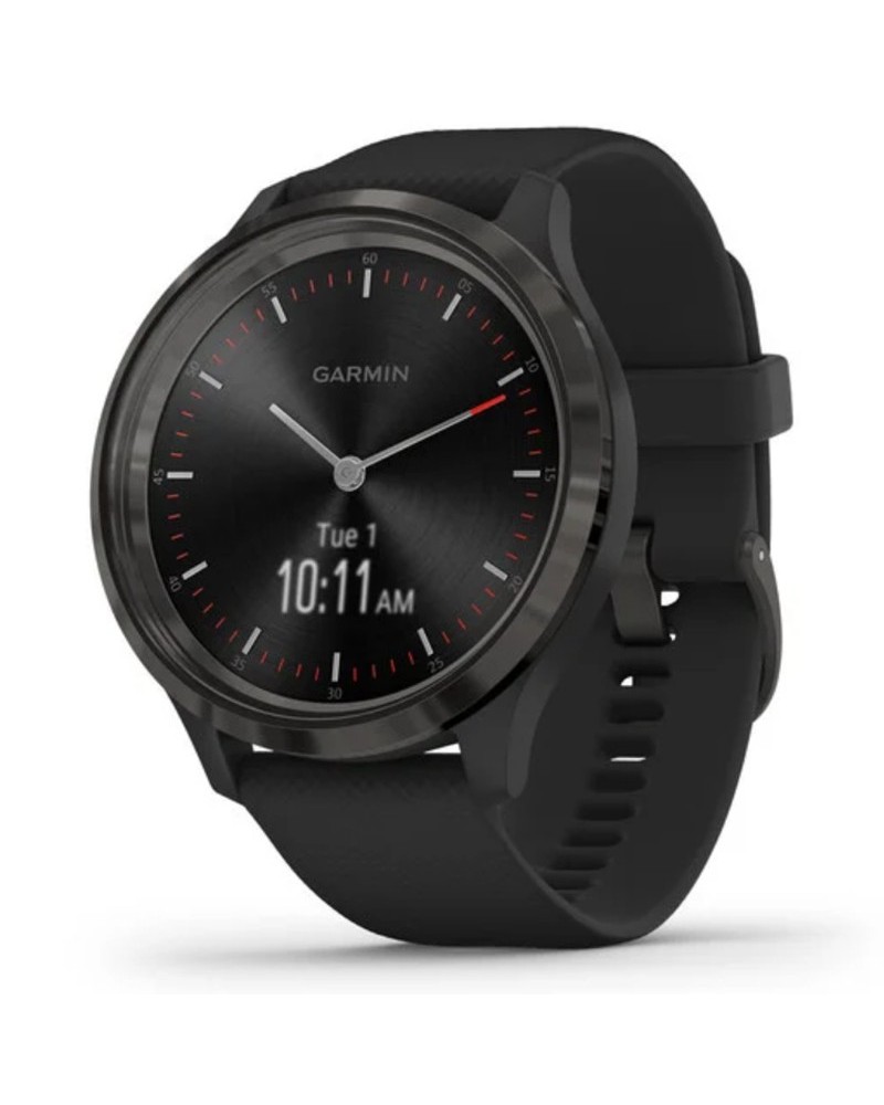 Garmin Vivomove 3 Case 44mm Wrist-Based HR GPS Smartwatch, Black/Slate/Black