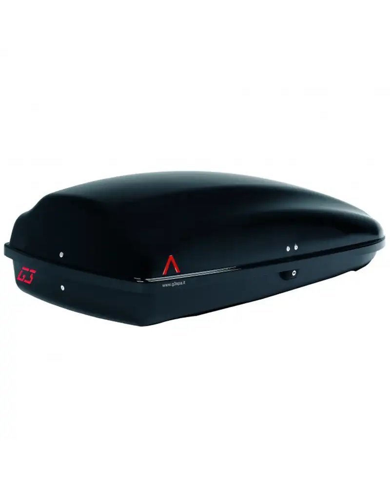 G3 Arjes 320 Roof-Mounted Cargo Box 240 Liters Single-Side, Metallic Black