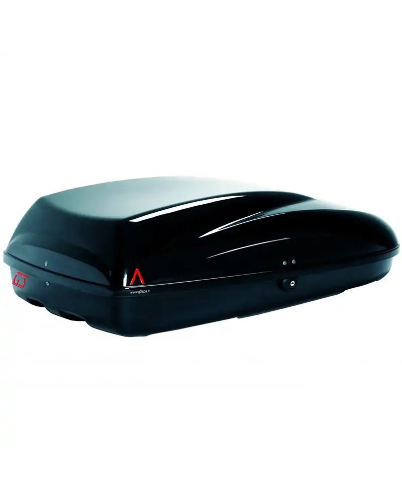 G3 Helios 320 Roof-Mounted Cargo Box 240 Liters Single-Side, Metallic Black