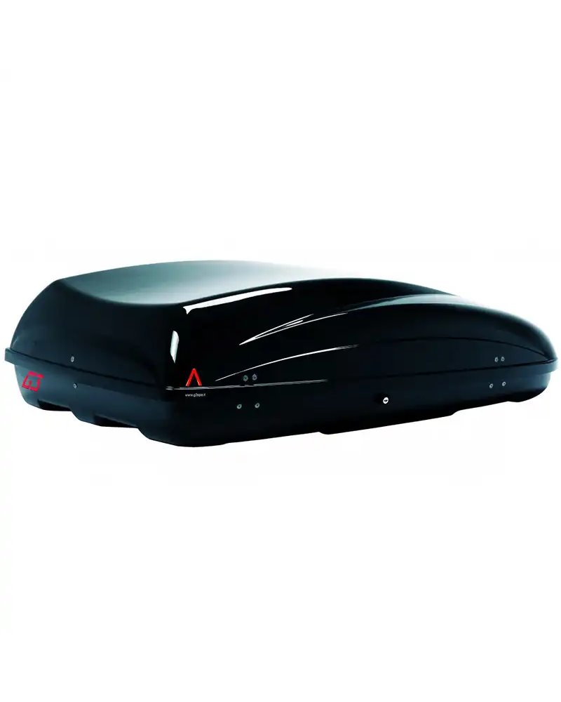 G3 Helios 400 Box da Tetto 330 Litri Doppia Apertura, Nero Metallizzato