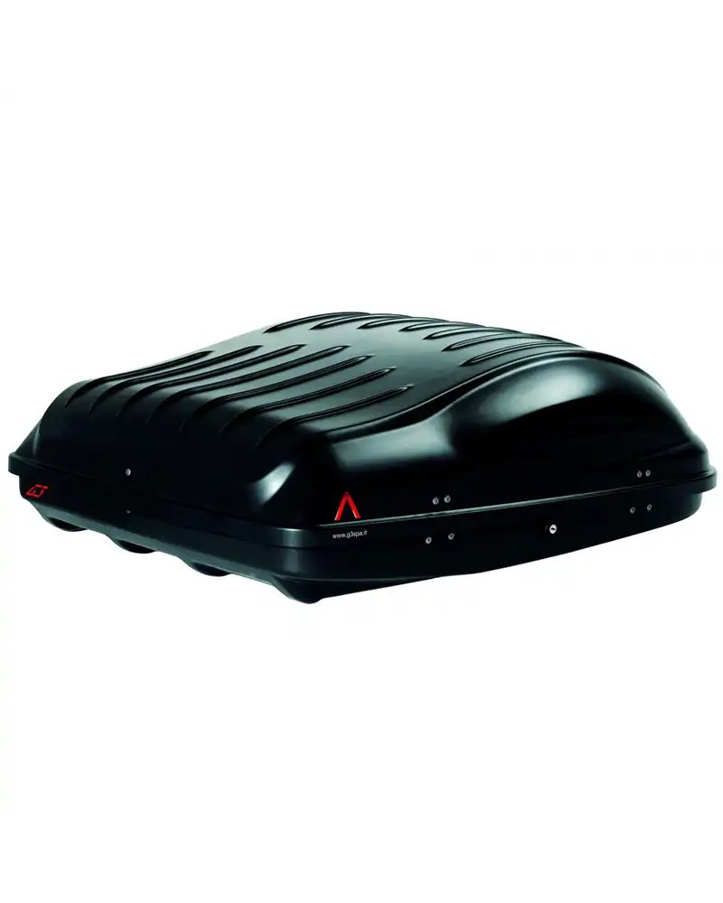 G3 Reef 390 Roof-Mounted Cargo Box 335 Liters Dual-Side, Matt Metallic Black