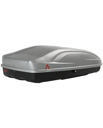G3 Absolute 320 Roof-Mounted Cargo Box 240 Liters Dual-Side, Shiny Gray