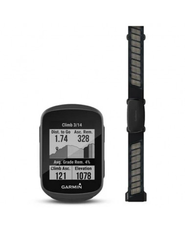 Garmin Edge 130 Plus GPS Bike Computer Bundle con Fascia Cardio HRM-Dual