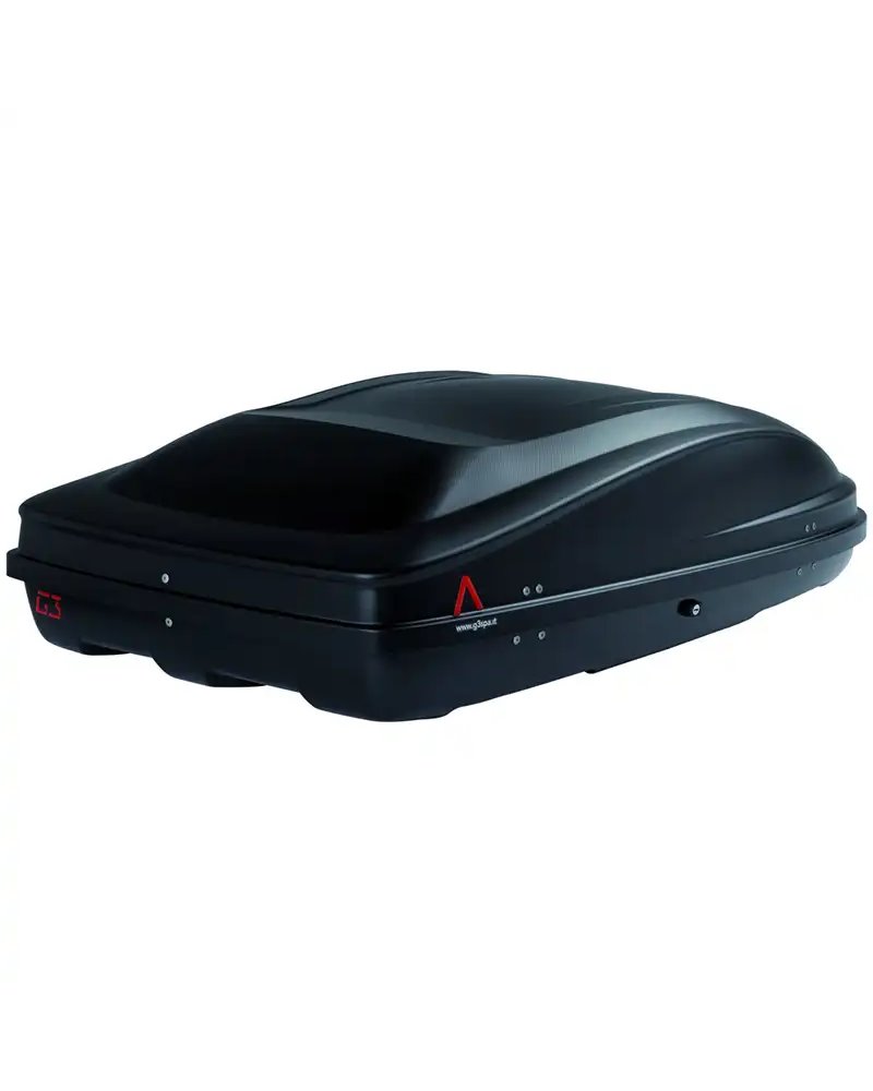 G3 Spark 400 Box da Tetto 330 Litri Doppia Apertura, Nero Metallizzato Opaco