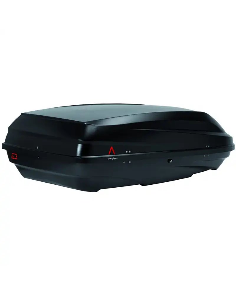 G3 Bicube 400+ Roof-Mounted Cargo Box 360 Liters Dual-Side, Matt Black