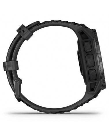 Garmin Instinct Solar Camo Edition Wrist-Based HR GPS Smartwatch, Graphite