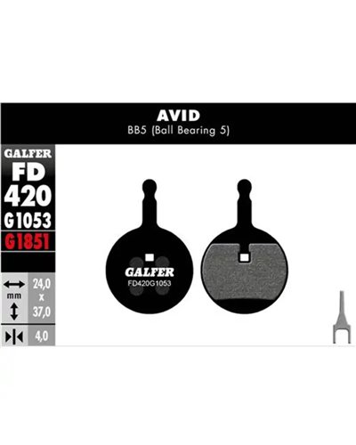 Galfer Bike Standard Pastiglie Freno Avid BB5