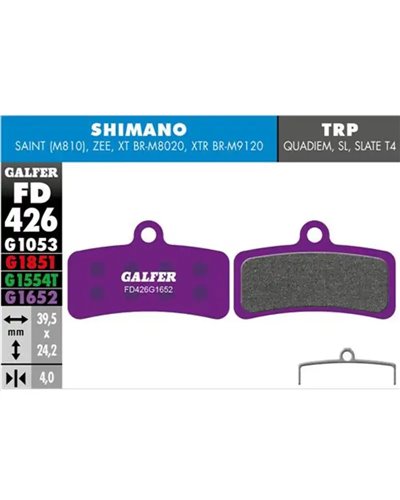 Galfer e-Bike Pastiglie Freno Shimano Saint - Zee