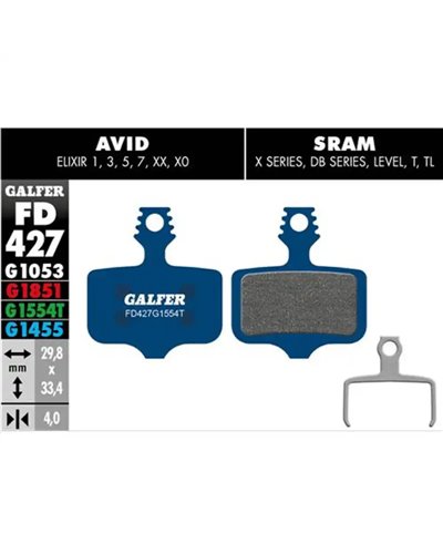 Galfer Bike Road Pastiglie Freno Avid Elixir - Sram XX