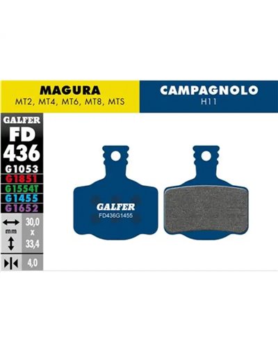 Galfer Bike Road Brake Pad Magura MT2-4-6-8