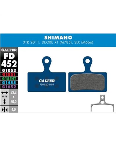 Galfer Bike Road Brake Pad Shimano XTR - SLX