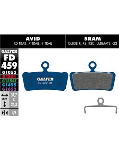 Galfer Bike Road Pastiglie Freno Sram Guide/Avid XO Trail