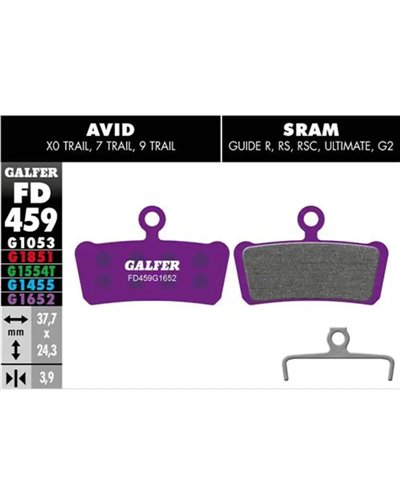 Galfer E-Bike Brake Pads Sram Guide/Avid XO Trail