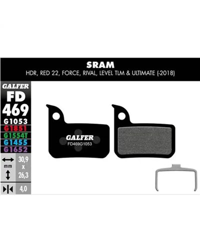 Galfer Bike Standard Brake Pad Sram Red 22 - Level