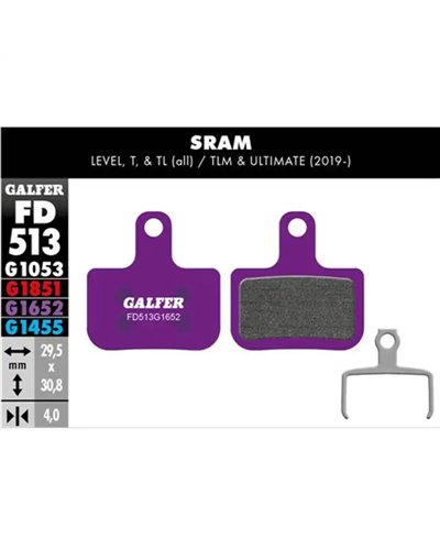 Galfer E-Bike Brake Pad Sram Level/T/TL/Force AXS