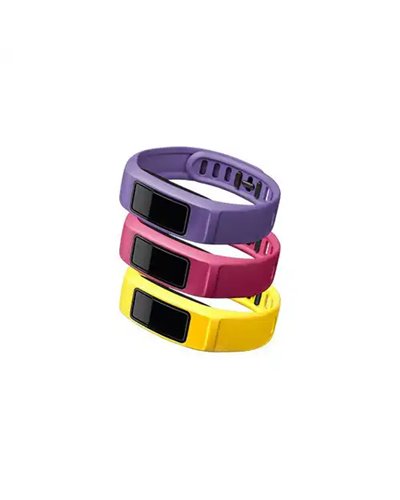 Garmin Cinturini di Ricambio Large per Vivofit 2, Energy: Giallo/Fucsia/Viola