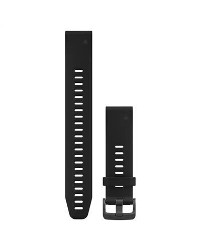 Garmin QuickFit 20 Silicone Watch Band L for Fenix 5S/Fenix 5S Plus/D2 Delta S, Black