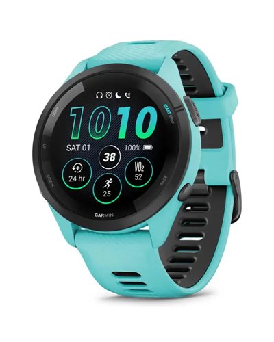 Garmin Forerunner 265 Case 46mm GPS Smartwatch Wrist-Based HR, Aqua