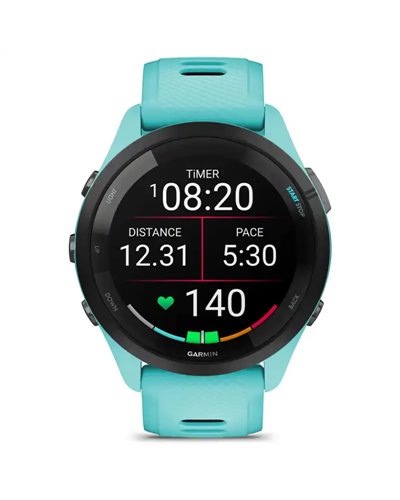 Garmin Forerunner 265 Case 46mm GPS Smartwatch Wrist-Based HR, Aqua