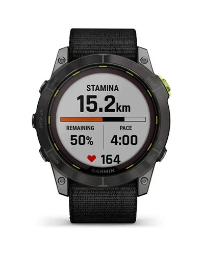 Garmin Enduro 2 Wrist-Based HR GPS Multisport Watch, Carbon Grey DLC Titanium/Black