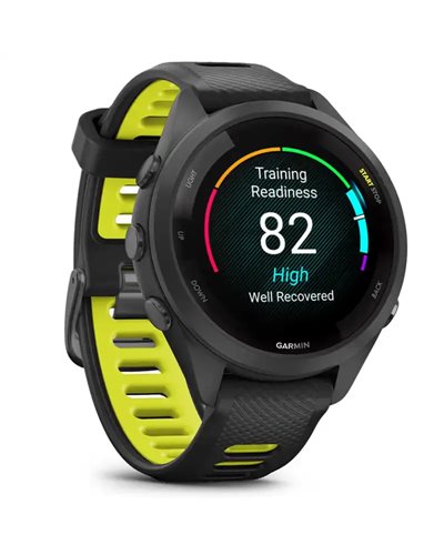 Garmin Forerunner 265S Case 42mm GPS Smartwatch Wrist-Based HR, Black/Yellow