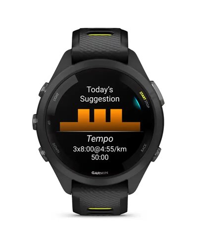 Garmin Forerunner 265S Cassa 42mm GPS Smartwatch Cardio Integrato, Nero/Giallo