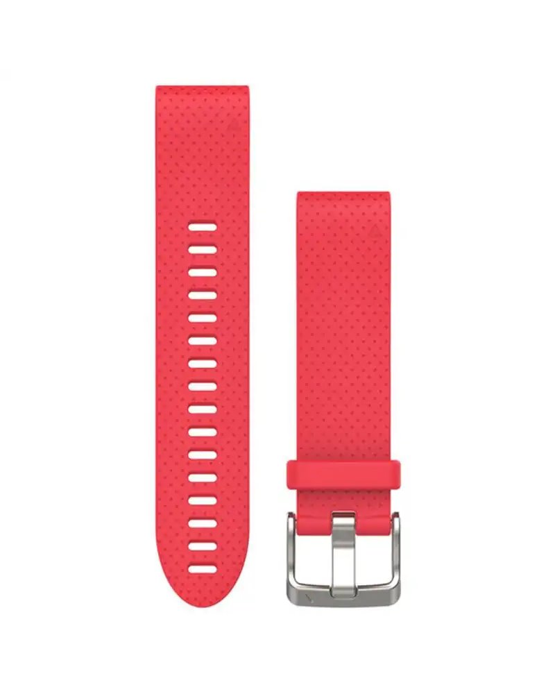 Garmin QuickFit 20 Cinturino in Silicone S/M per Fenix 5S/Fenix 5S Plus/D2 Delta S, Rosa Azalea