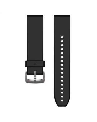 Garmin Quickfit 22 Silicone Strap for Fenix 6/Forerunner 935/945, Black/Silver