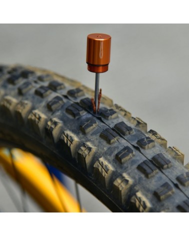 Granite Stash - Tire Plug Kit Stashed Inside Handlebar, Orange