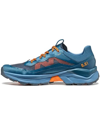 Garmont 9.81 Engage Scarpe Uomo, Corsair Blue/Persimmon Orange