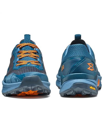 Garmont 9.81 Engage Scarpe Uomo, Corsair Blue/Persimmon Orange