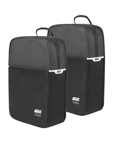 Givi Boulevard 17 Urban Line Borse Bici Posteriori Portapacchi 17+17 Litri, Nero