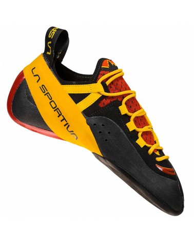 La Sportiva Genius Pies de Gato Zapatos Escalada, Rojo/Amarillo
