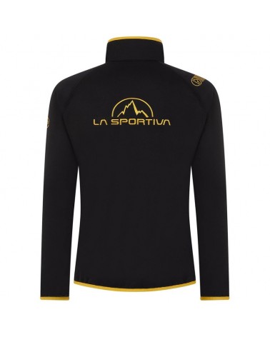Black/Yellow La Sportiva Promo Fleece Giacca in Pile Uomo