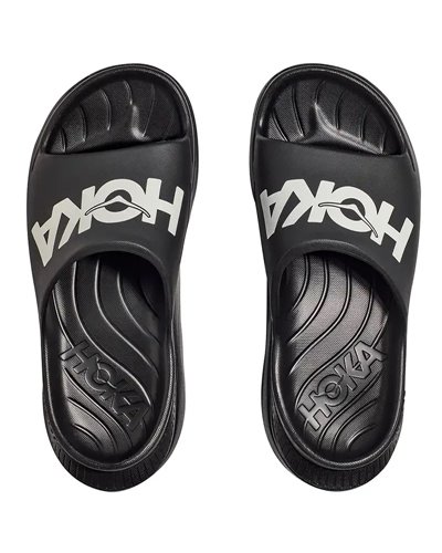 Hoka One One U Ora Athletic Slide Unisex, Black/White
