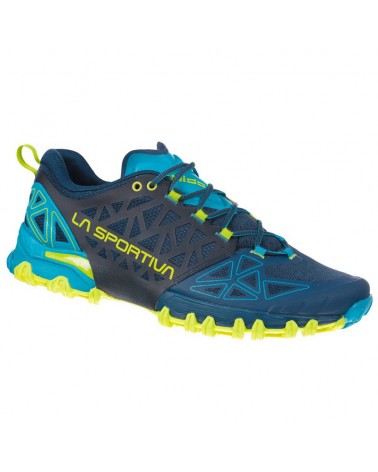 La Sportiva Bushido II Men's Trail Running Shoes, Opal/Apple Green