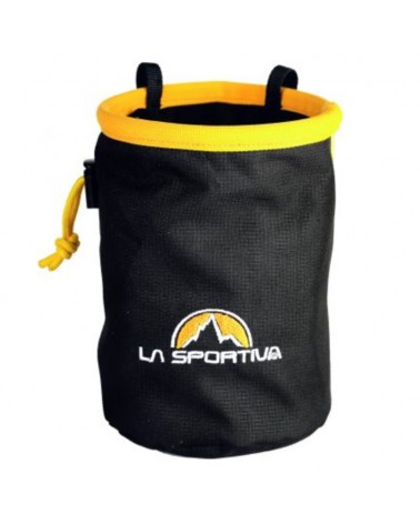 La Sportiva Chalk Bag Sacchetto Portamagnesite, Nero/Giallo