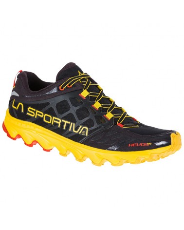 La Sportiva Helios SR Men's Trail Running Shoes, Black/Yellow