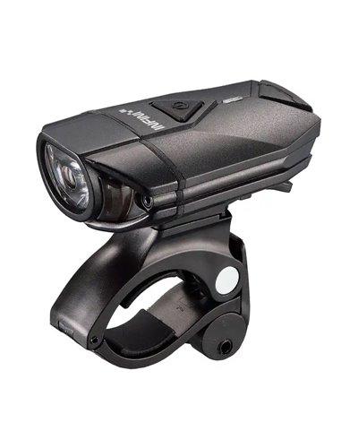 Infini Super Lava Anteriore, Led Bianchi da 3 Watt, Attacco USB, Nero, con Fascetta per Attacco al Casco