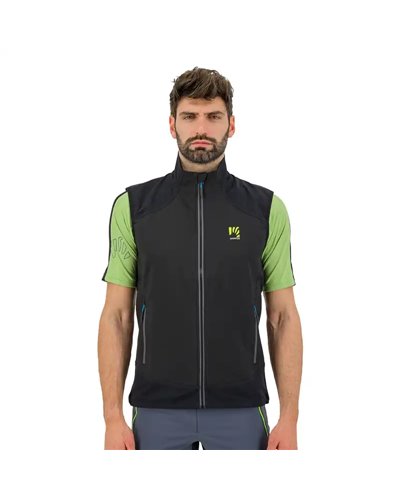 Karpos Parete Gilet Antivento Uomo, Black